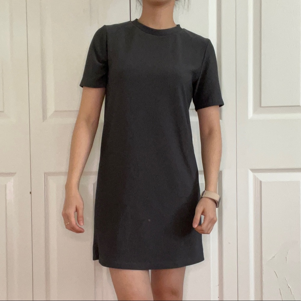 Grey shift tshirt dress